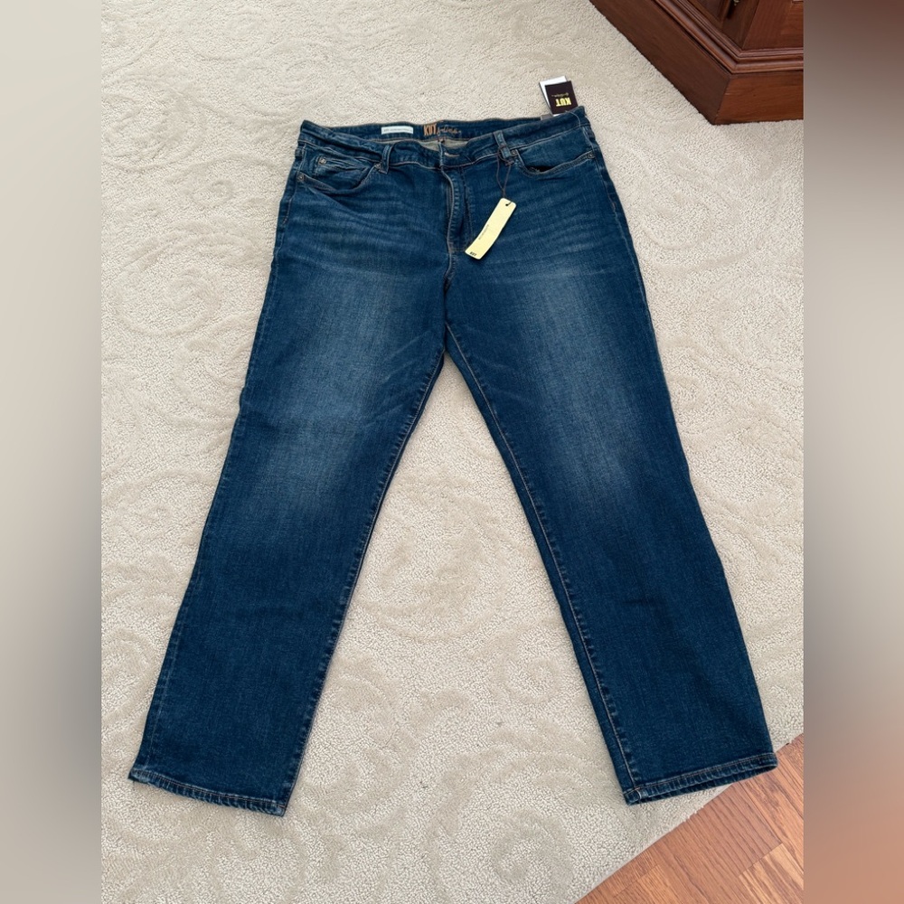 Kut from the Kloth Dark Blue Straight Leg Jeans